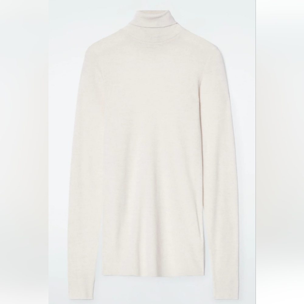 COS Cream Turtleneck Sweater